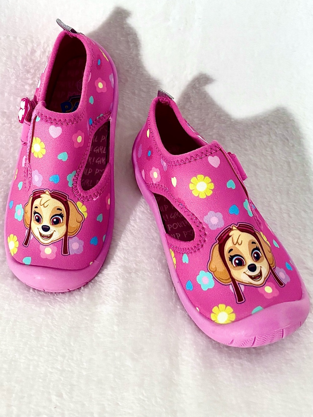 Paw Patrol Skye Pink Floral Water Shoes • Toddler Girl 10 • NWOT